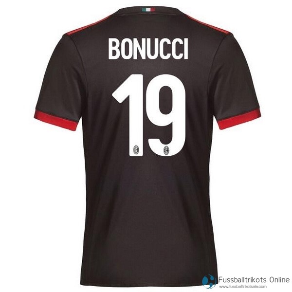 AC Milan Trikot Ausweich Bonucci 2017-18 Fussballtrikots Günstig